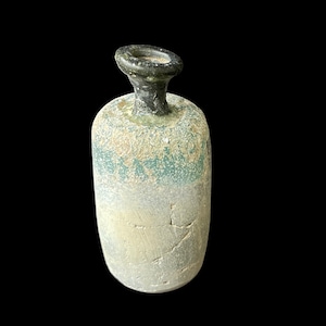 Wonderful Ancient Old Iridescent Roman Glaa Unique Antique Bottle