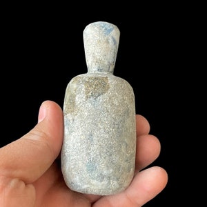 Stunning Ancient Old Iridescent Roman Glass Unique Rare Antique Bottle