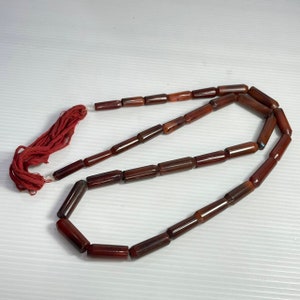 Natural Orange Carnelian Agate Bead Necklace: Jewelry Making Supplies