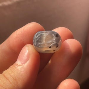 Beautiful Old Agate Near Eastern intaglio Seal Stamp Bead with impression