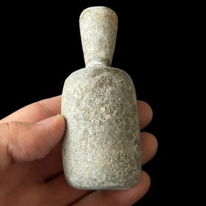 Stunning Ancient Old Iridescent Roman Glass Unique Rare Antique Bottle