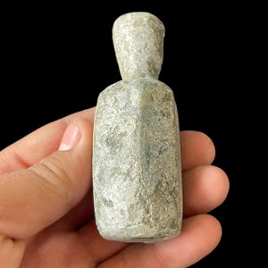 Excellent Ancient Old Iridescent Roman Glass Unique Rare Antique Bottle