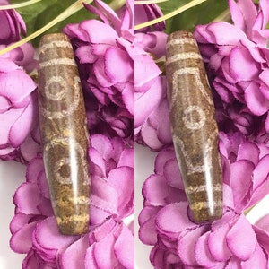 Beautiful Unique  Agate 6 Eye Rare Dzi Bead With Lovely Lucky Excellent Bead