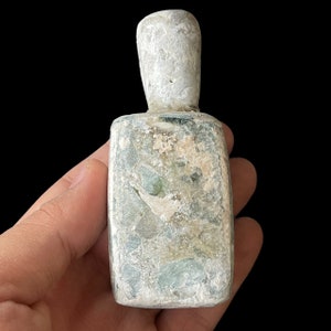 Excellent Ancient Old Iridescent Roman Glass Unique Rare Antique Bottle
