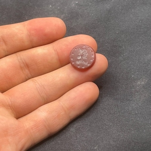 Ancient Roman Queen intaglio Gemstone Carnelian Seal Stamp Cabochon