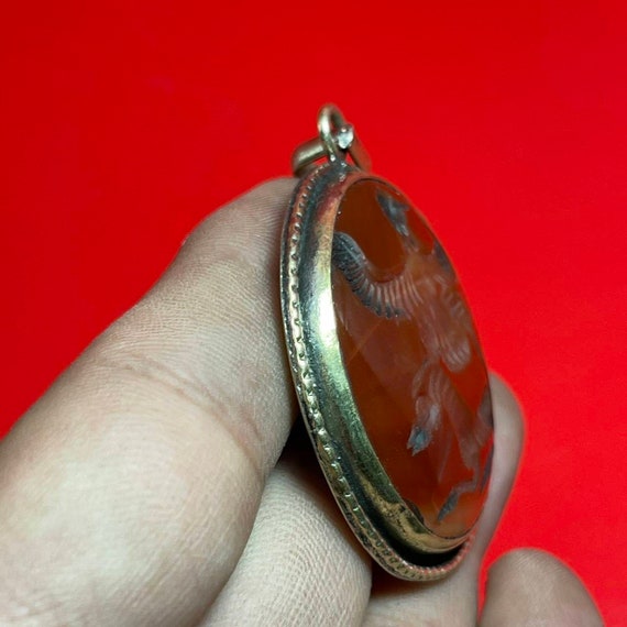 Spectacular Roman Old Natural Agate intaglio seal… - image 7