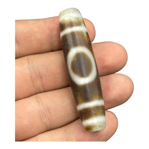 Unique Ancient indo Tibetan Antique old Agate Eyes motif dzi bead Amulet