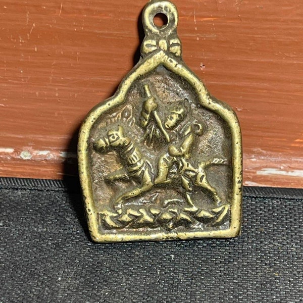 Guerriers romains anciens Pendentif en bronze gravé