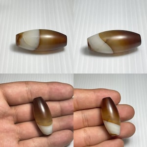 Old Yemani Banded Agate Stone Bead Amulet