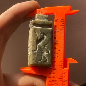 Uralter Nah-Östlicher Jaspis Intaglio Siegelstein Gravurstempel Anhänger