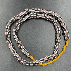 Beautiful Antique Venetain Blue Chervan Old African Trade Beads Strand Necklace,Old African Beads, Collectable Beads,Trade Beads