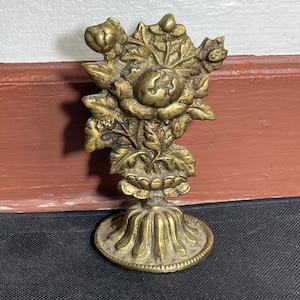 Wonderful Ancient near Eastern Bronze flower Engraved lovley stand