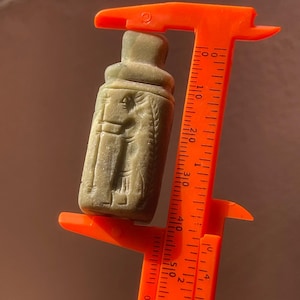 Uralter Nah-Östlicher Jaspis Intaglio Siegelstein Gravurstempel Anhänger