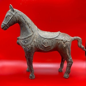 Circa 200-300AD Ancient Old Roman Bronze Top Quality Unique Excellent Horse Statue