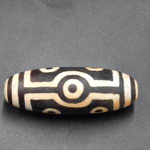 Wonderful Ancient Tibetan Agate 7 Eyed dzi Big bead Amulet