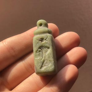Uralter Nah-Östlicher Jaspis Intaglio Siegelstein Gravurstempel Anhänger