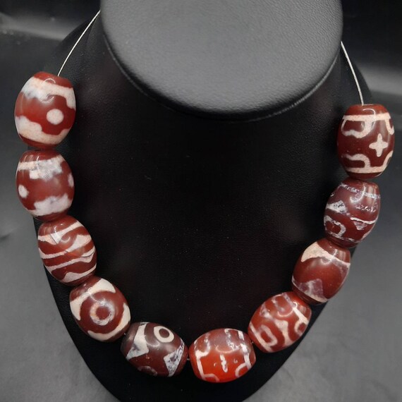 Ancient Longevity Etched Carnelian Bead エッチドカーネリアン dZi