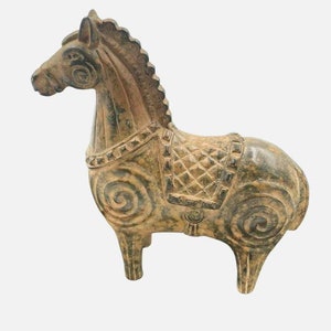 Circa 200-300AD Ancient Old Roman Bronze Horse Statue