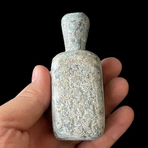 Rare Ancient Old Iridescent Roman Glass Lovely Rare Antique Bottle