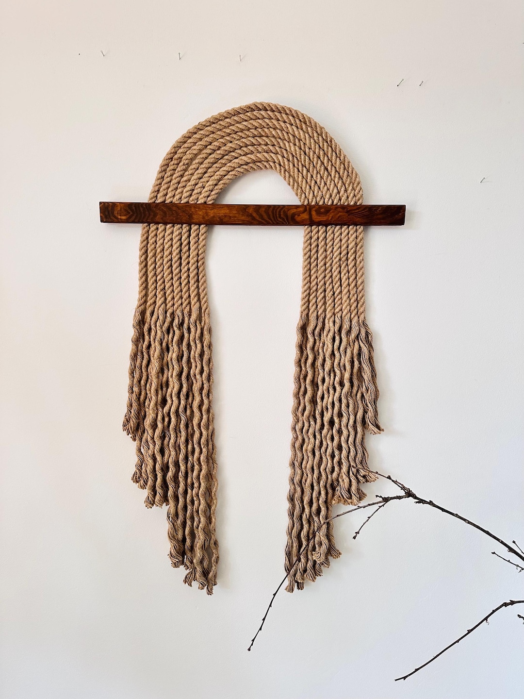 Rope Art Modern Boho Wall Rope Home Decoration Rope Fringles Minimalist ...