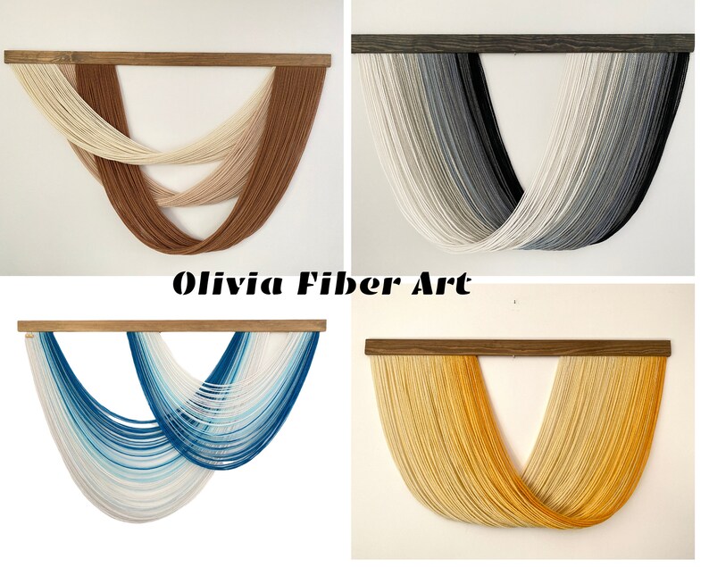 Wall Decoration in Neutral Yellow Color Wall Hanging Sunny Etsy