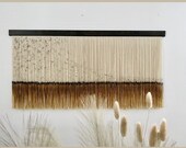 Mustard Color Macrame Wall Hanging, Home Decor Blend Wall Art, Bohemian Yarn Fiber Minimalist