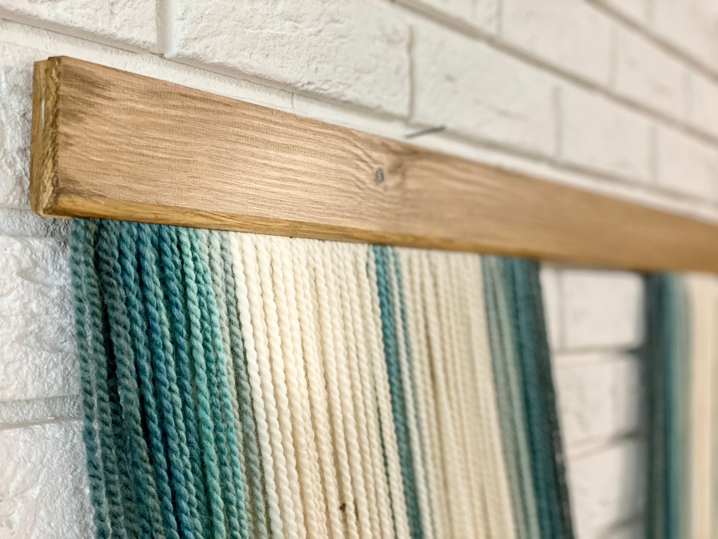 Large Extra Full Dip Dye Wall Hanging Sea Green Gradient Dip Etsy