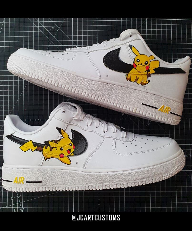 Cool Pika Custom Schoenen Custom Painted Poke Ball Cute - Etsy Nederland