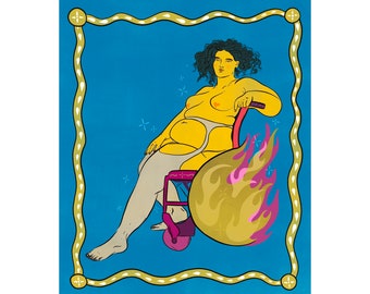 Art Print ‘Doing Wheelies’
