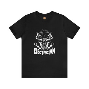 Electrician T-Shirt: &quot;Electrician&quot; | Gift For Sparky Dad & Husband, Linemen Work Shirt, Wireman Expert Tee Shirt, For Electrical Engineers