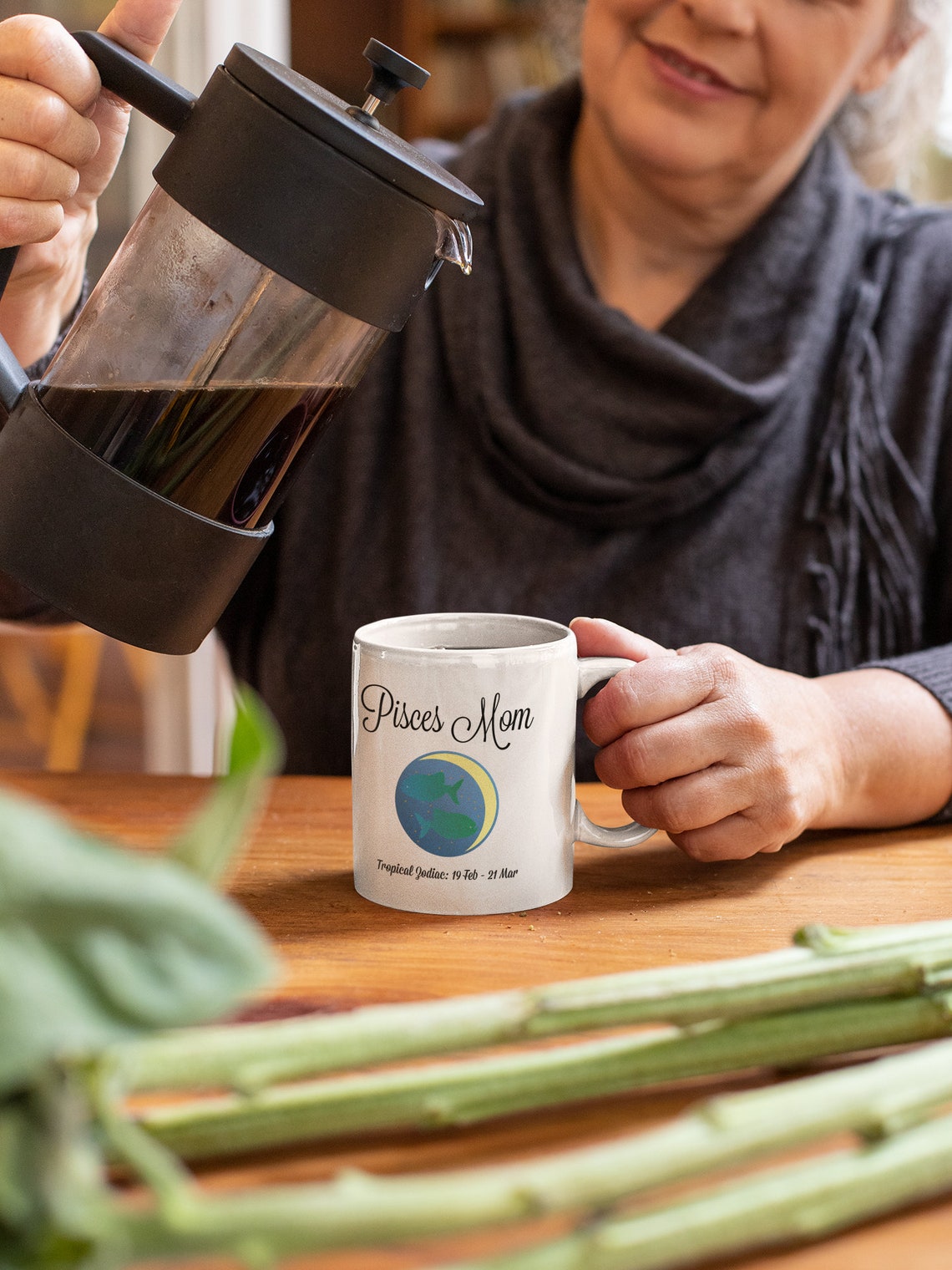 Sternzeichen Pisces Mama Kaffeebecher ideales Geschenk für ...