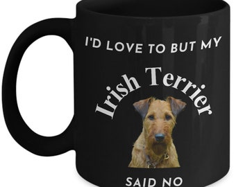 Tazza da caffè Irish Terrier, Tazza da allevatore Irish Terrier, Per Blogger di cani, Per gli amanti dei cani, Tazza da tè per gli appassionati di cani, Tazza del proprietario del cucciolo, Regalo per cani