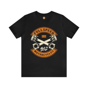 Vintage Motorcycle Tee: Full Speed Motorcyles, Made In Garage | Vintage Tee, Old School Biker Gift Shirt, Rare Shirt, Vintage Bike Tee Shirt