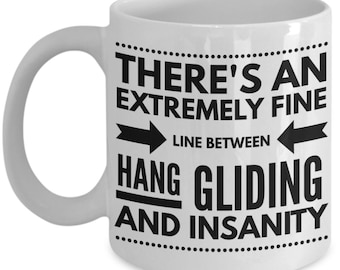 Xtreme Sports-Hobby Mug | HANG GLIDING | Insane Hobbies | Adrenaline Junkie Coffee Cup, For The Serious Hang Glider, Hang Gliding Tea Mug