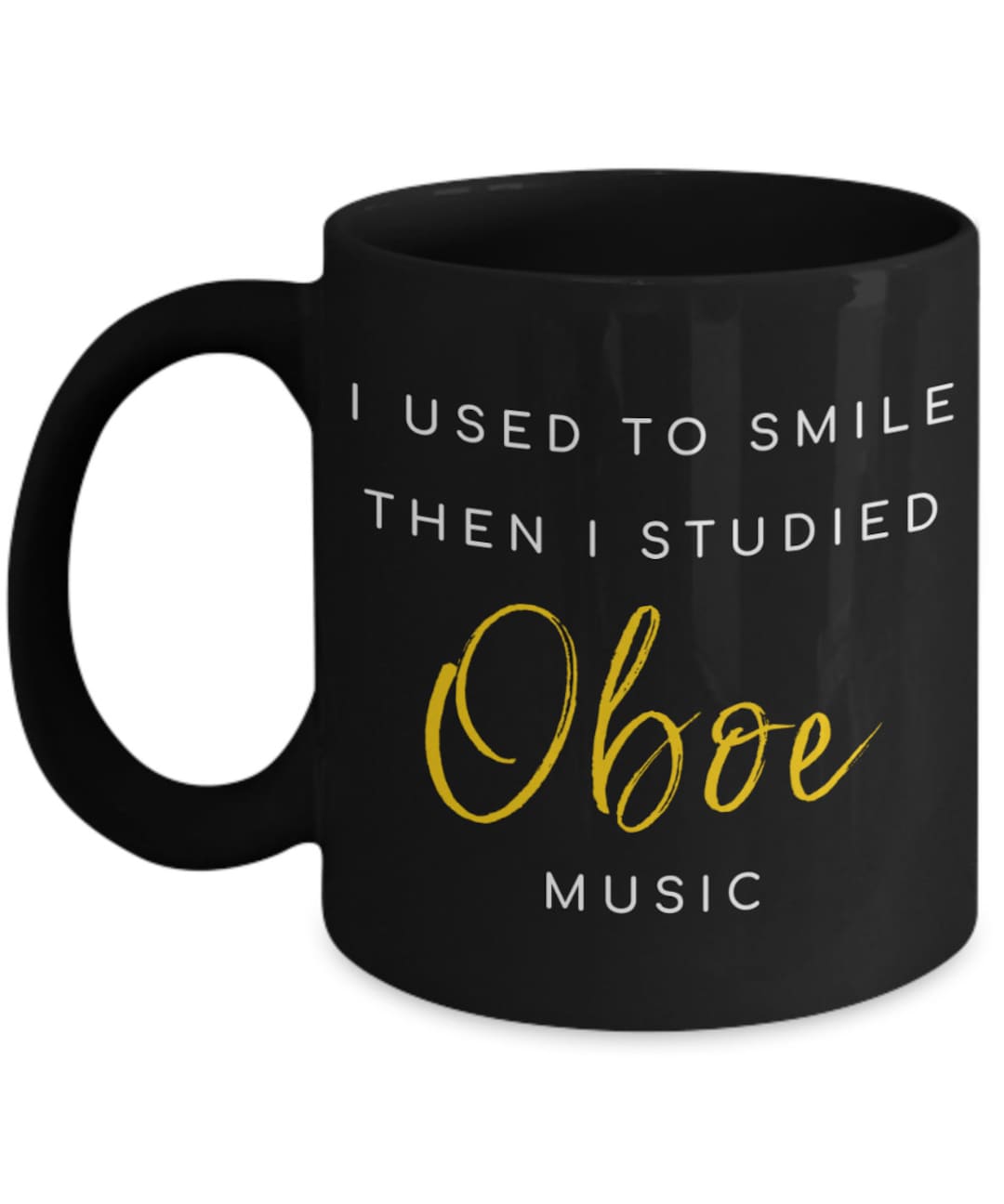 Oboe Music Coffee Mug, Oboist Mug, Oboist Cup, Musical Instrument, for