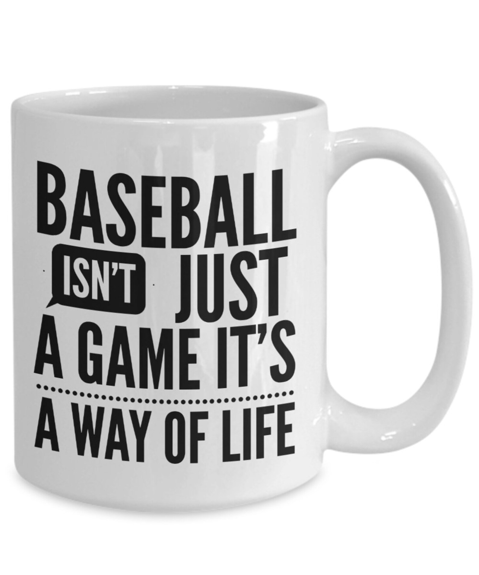 Baseball Coffee Mug Baseball A Way of Life For Serious Etsy