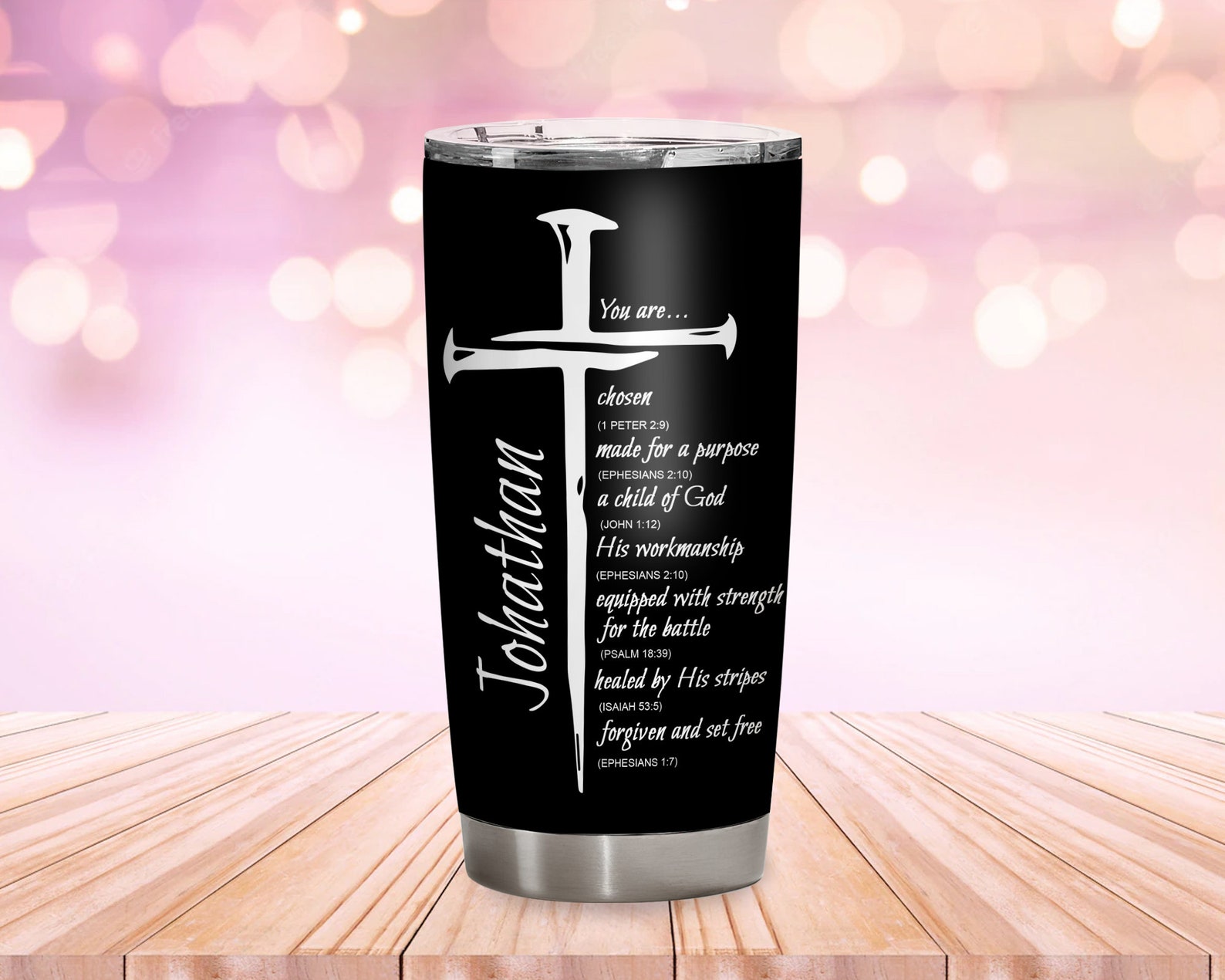 Christian Tumblers for Men Bible Verse Tumbler Customized Etsy