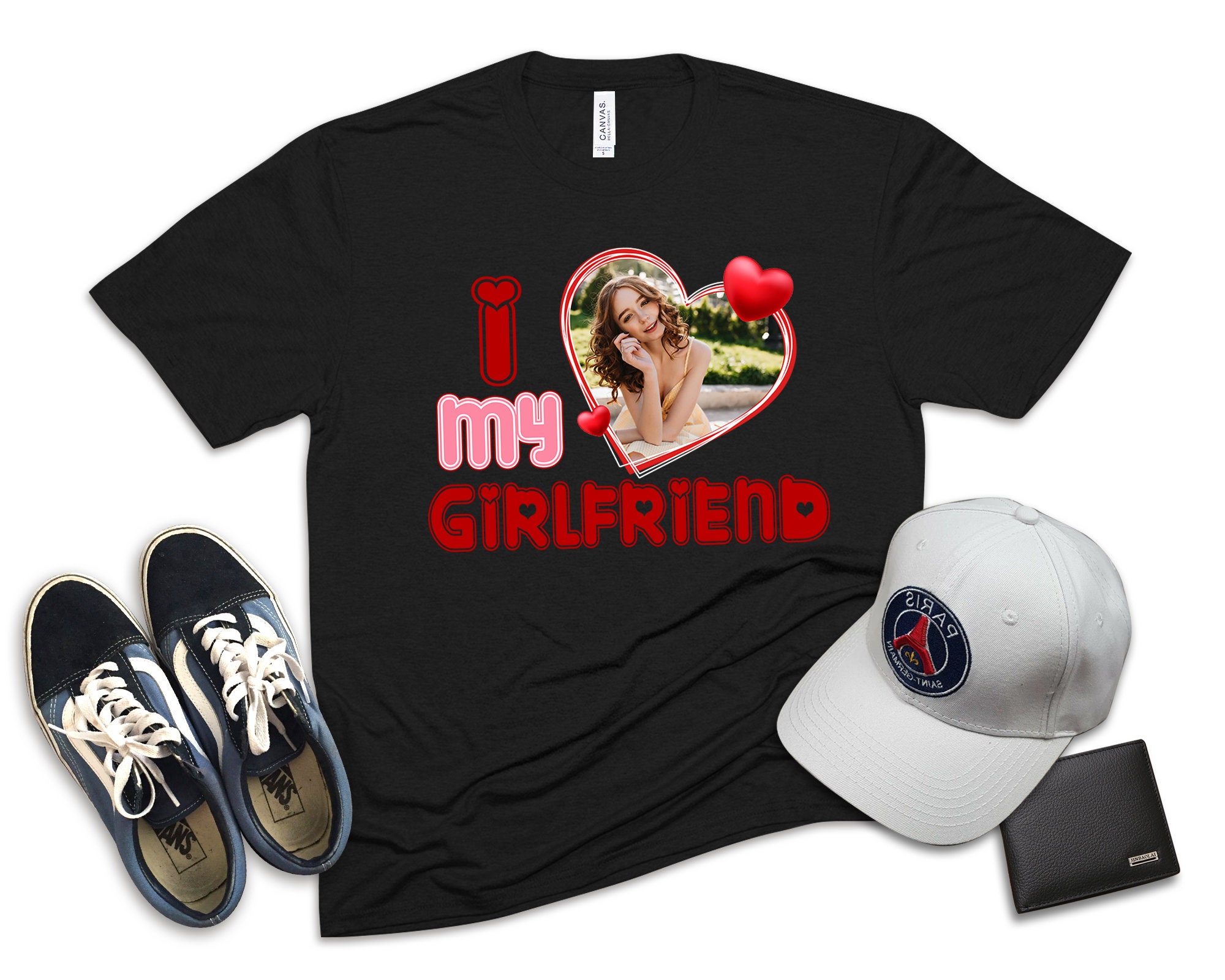 I Love My Girlfriend Shirt Custom Photo Shirt Valentines Day - Etsy