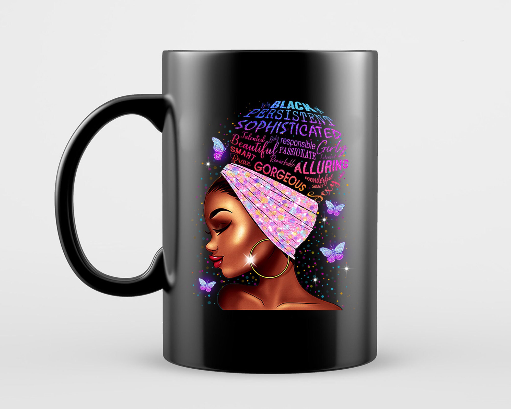 Strong Black Woman Png African American Woman Afro Hair | Etsy