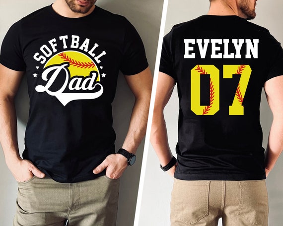 Softball Dad Shirt, Custom Softball Shirt, Fathers Day Shirt, Game Day Softball Team Shirt, Coach Softball Shirt, Softball Gift For Dad
