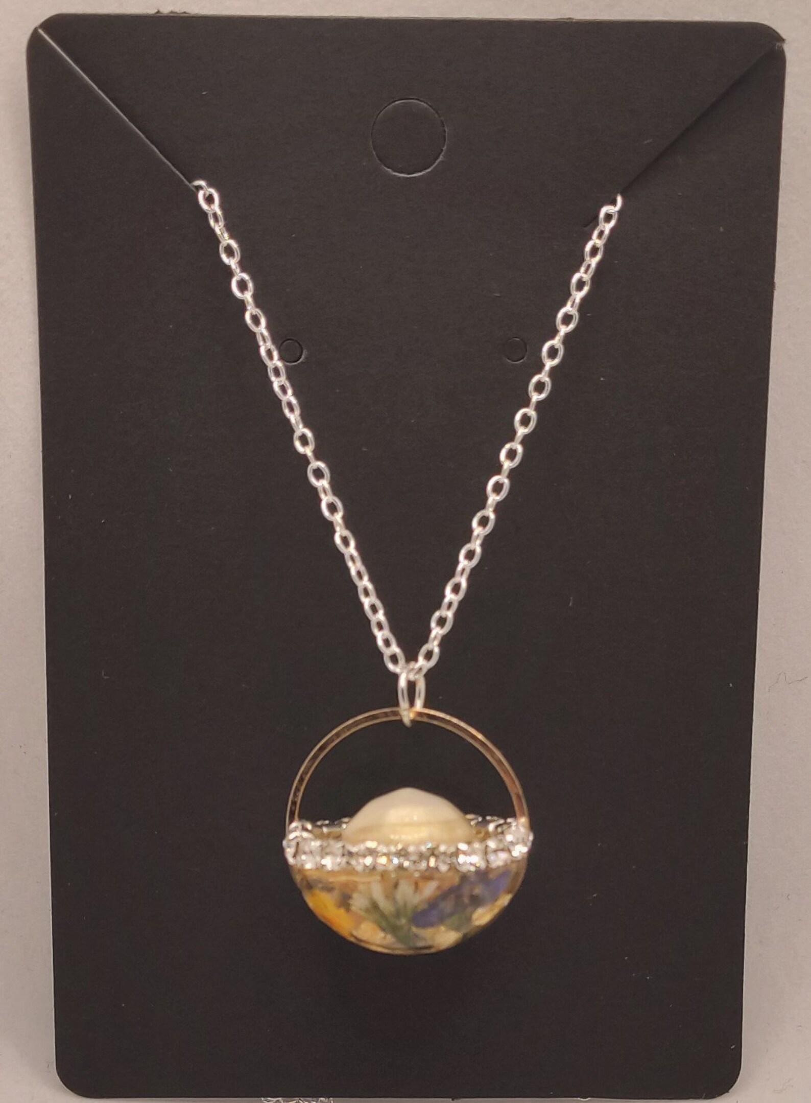 Meadow Babys Breath Flower Necklace Real Flower Jewelry Etsy UK