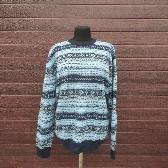 Vintage Nordic Sweater Xxl Fisherman 