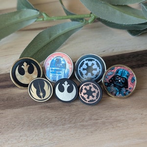 Star Wars Inspired Lapel Pin | Star Wars Tie Tack | Nerdy Gifts for Him | Father&#39;s Day Gift | Gifts Under 10
