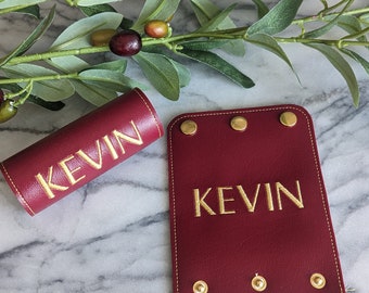 Personalized luggage handle wraps. Custom travel luggage tag. Wedding honeymoon couples anniversary travel gift