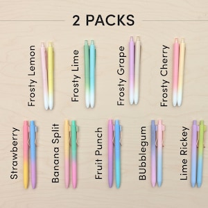 Set of Multiple Custom Pens, Personalized Pens, Engraved Pens, Back to School Supplies, Teacher Gift, College Graduation, Soft Touch Pens image 5