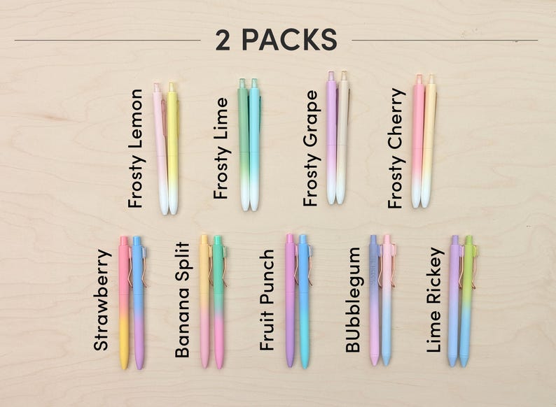 Set of Multiple Custom Pens, Personalized Pens, Engraved Pens, Back to School Supplies, Teacher Gift, College Graduation, Soft Touch Pens image 5