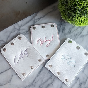 Personalized luggage handle wraps. Bogg Bag Handle Wrap. Simply Southern.  Custom travel luggage tag. Wedding honeymoon bridesmaid gif