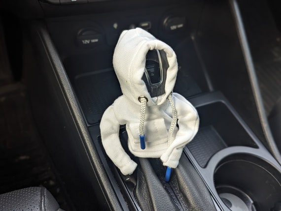 Mini Car Hoodie Funny Car Accessory Car Gear Shift Cover Hooded