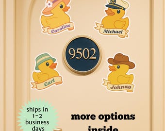 Personalized Cruise Door Magnets | Duck Cruise Magnets For Door | Stateroom Door Magnets | Stateroom Decor | Custom Magnets | Cruise Crew