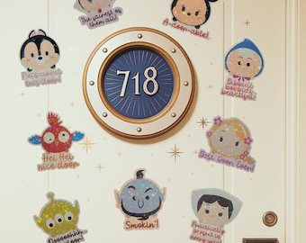 Disney Cruise Line Fish Extender Gift – We Love Your Door Disney Cruise Magnet Set of 12 Cute Cruise Door Compliments | DCL Nice Door Decor